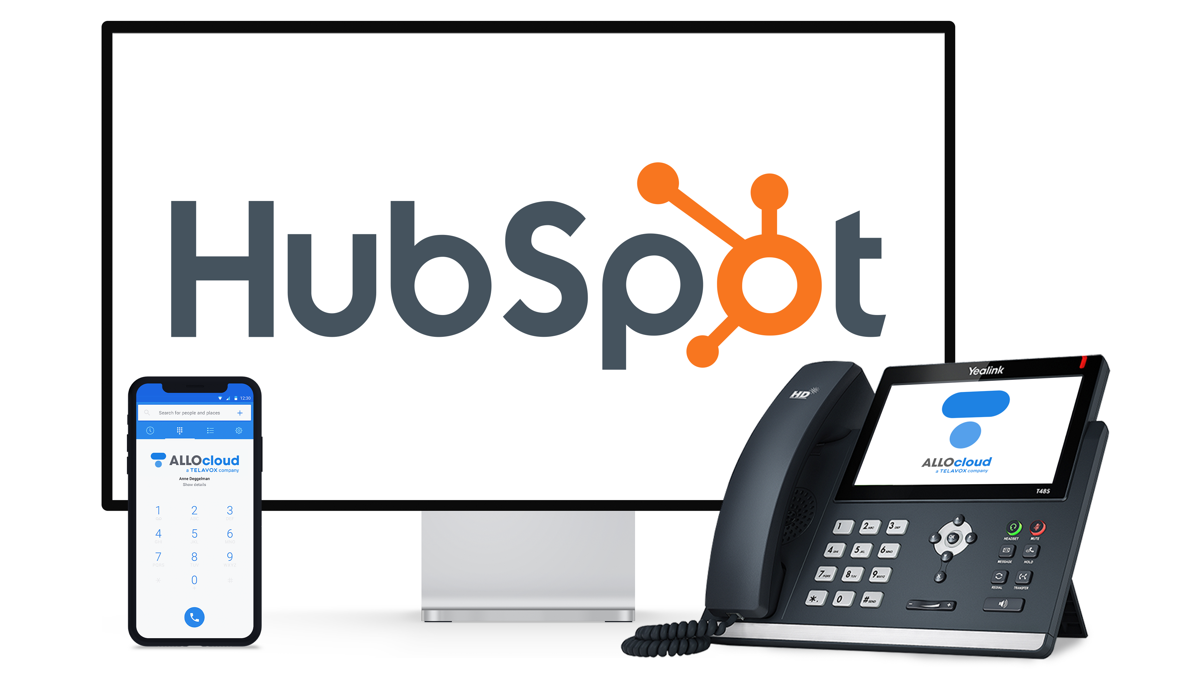 Intégrez la téléphonie d'ALLOcloud avec Hubspot CRM Intégration
